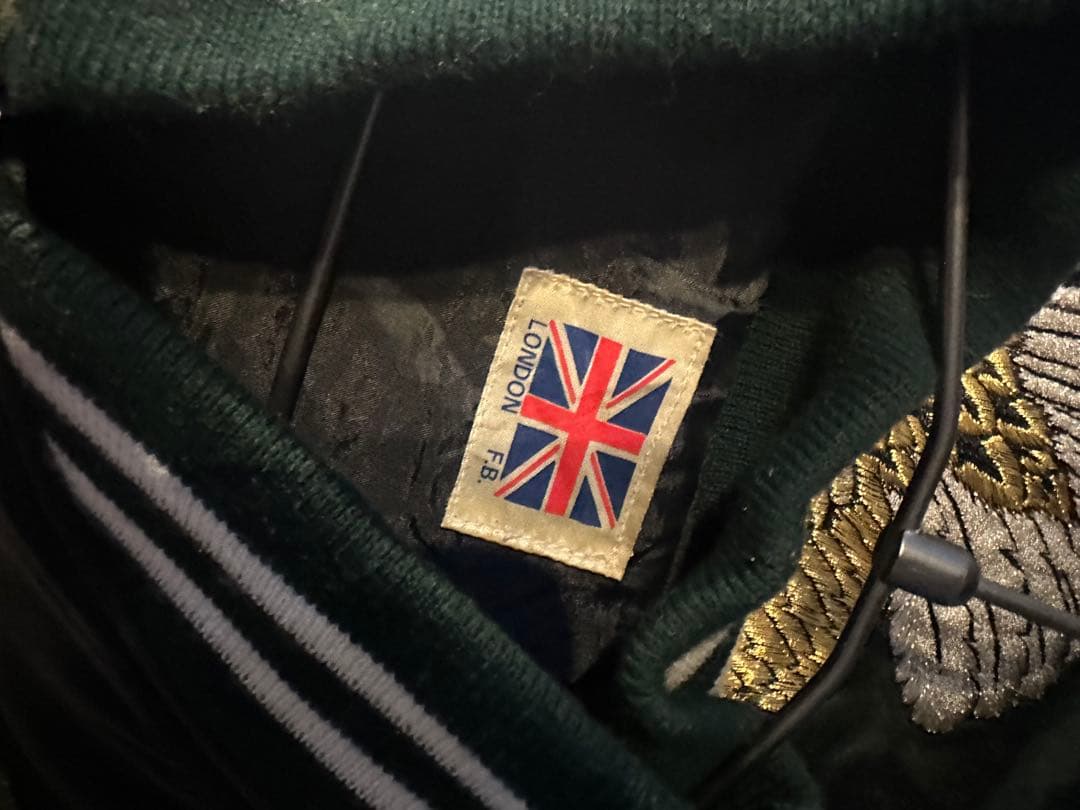 ベルベット　スカジャン 鷲とドラゴン刺繍