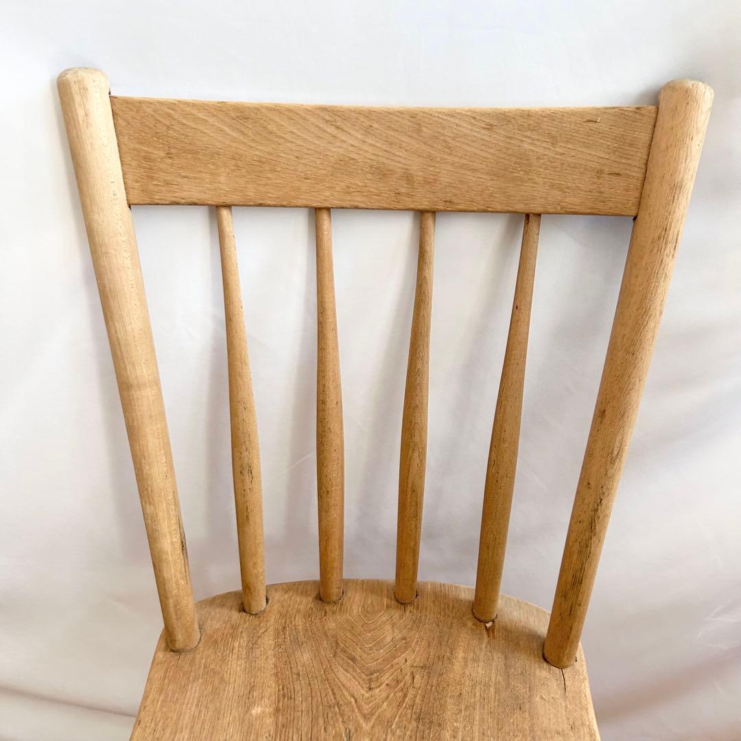 アンティークチェア　無垢　椅子　stick back chair-oak