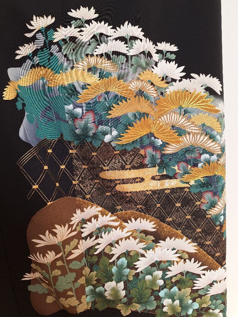 着物リメイクワンピース3698