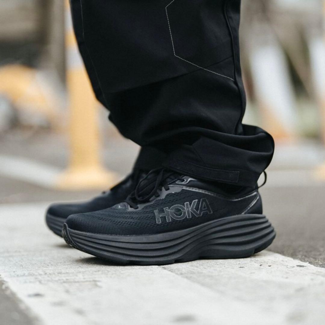 サイズ希少!ほぼ未使用! HOKA BONDI 8 WIDE 厚底 ボンダイ