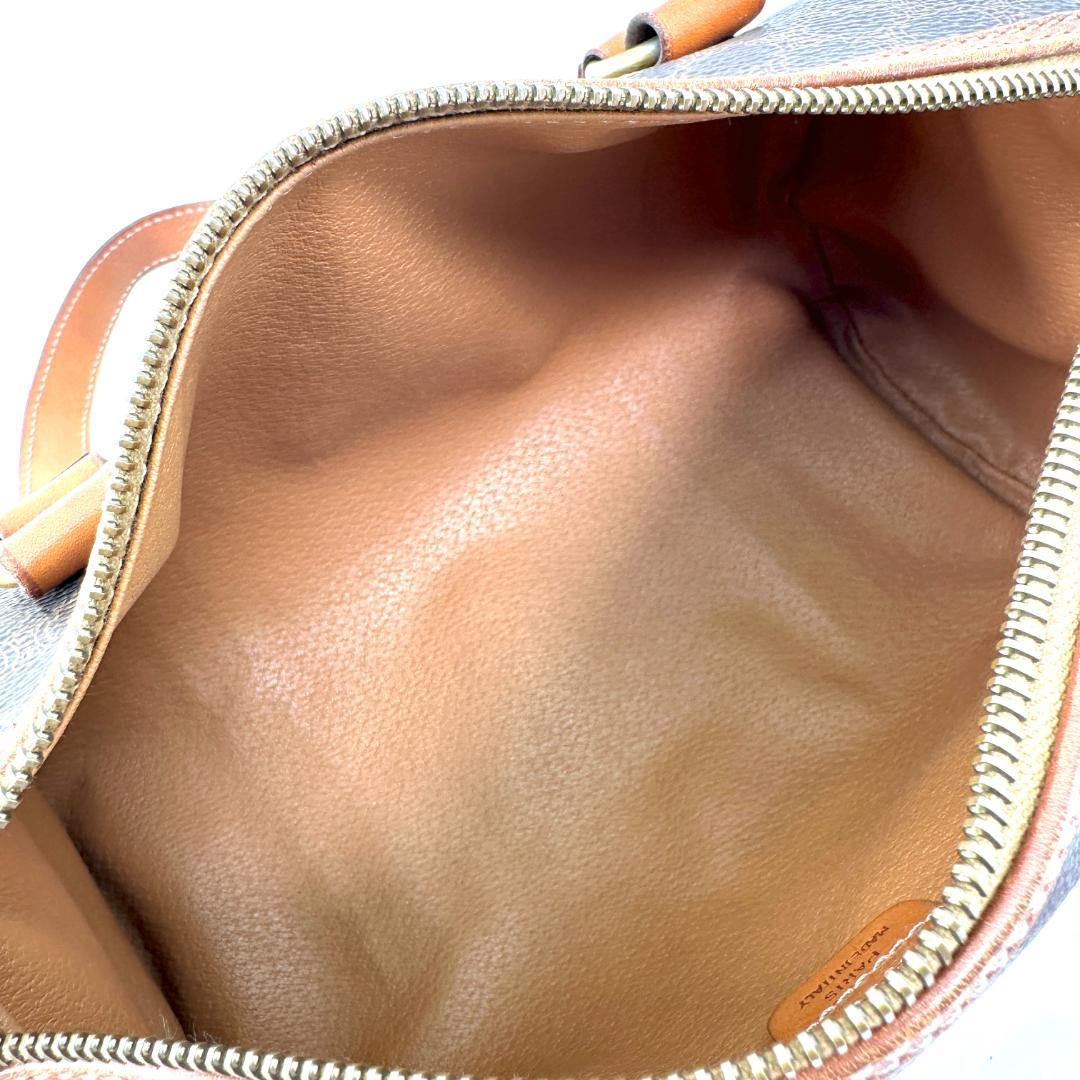 美品 CELINE セリーヌ マカダム柄 パピヨン ボストンバッグ ハンドバッグ