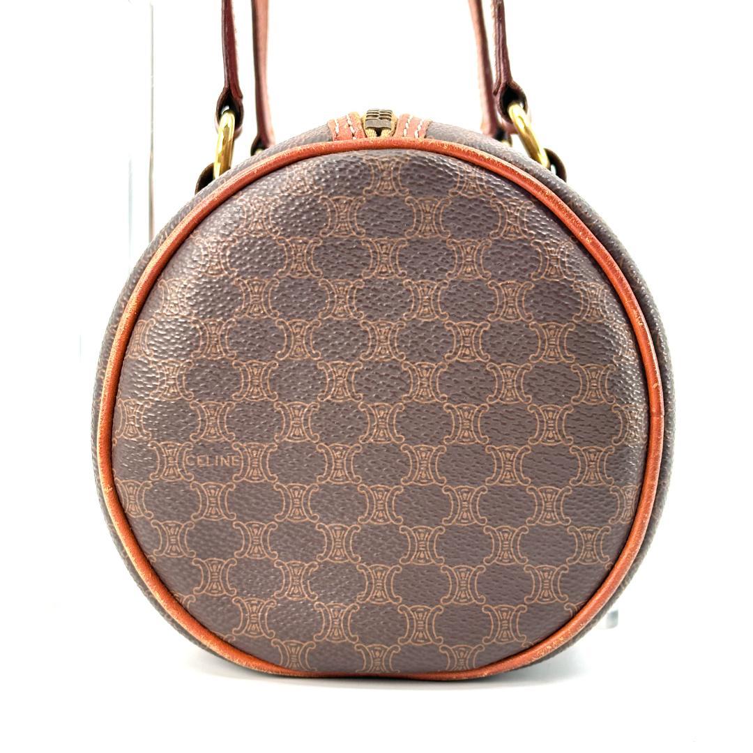 美品 CELINE セリーヌ マカダム柄 パピヨン ボストンバッグ ハンドバッグ