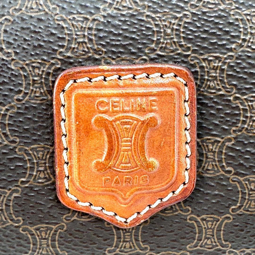 美品 CELINE セリーヌ マカダム柄 パピヨン ボストンバッグ ハンドバッグ