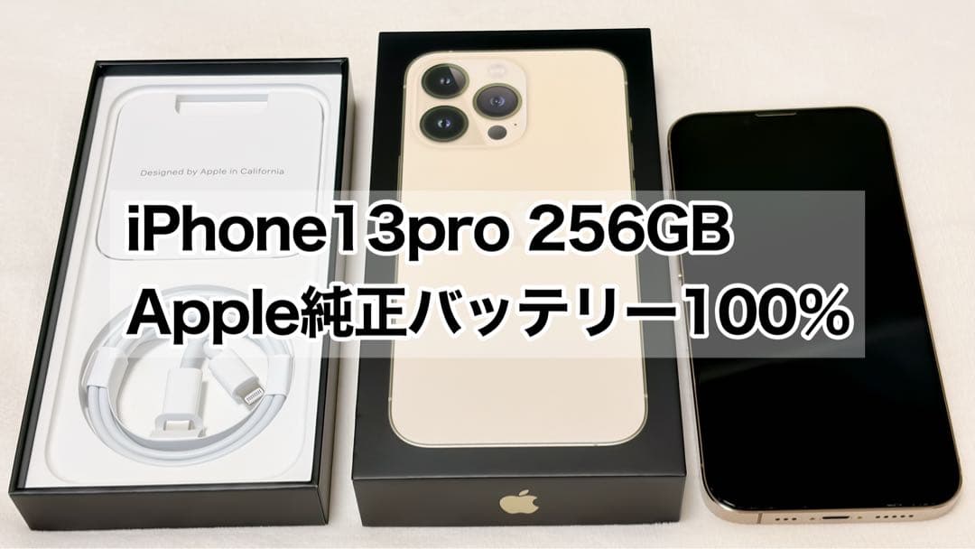美品 iPhone 13 Pro 256GB SIMフリー バッテリー100％