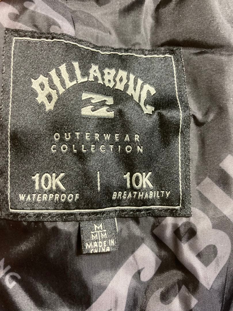 BILLABONG ブラウン スノーボード　ビブパンツ　オーバーオール Mサイズ
