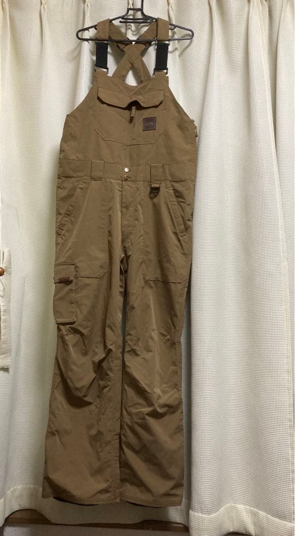 BILLABONG ブラウン スノーボード　ビブパンツ　オーバーオール Mサイズ