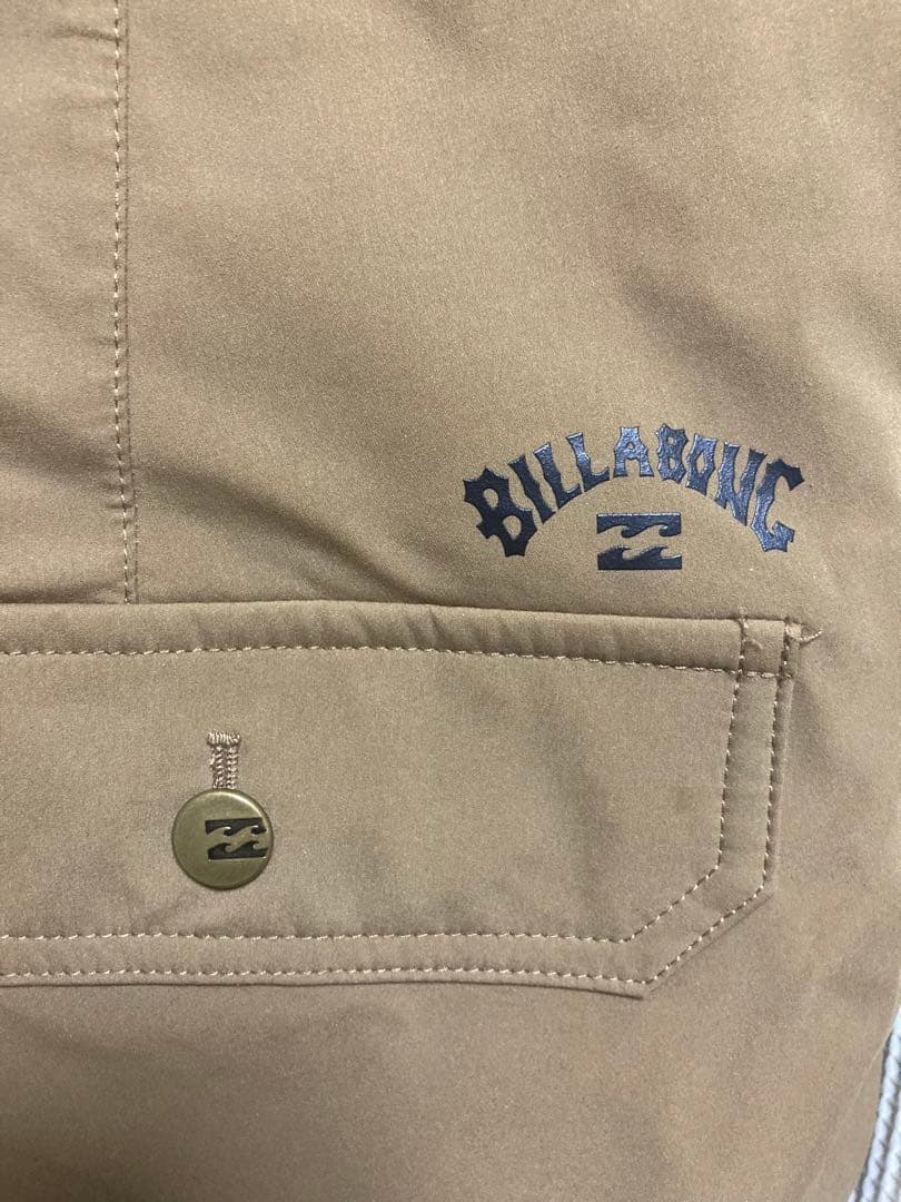 BILLABONG ブラウン スノーボード　ビブパンツ　オーバーオール Mサイズ