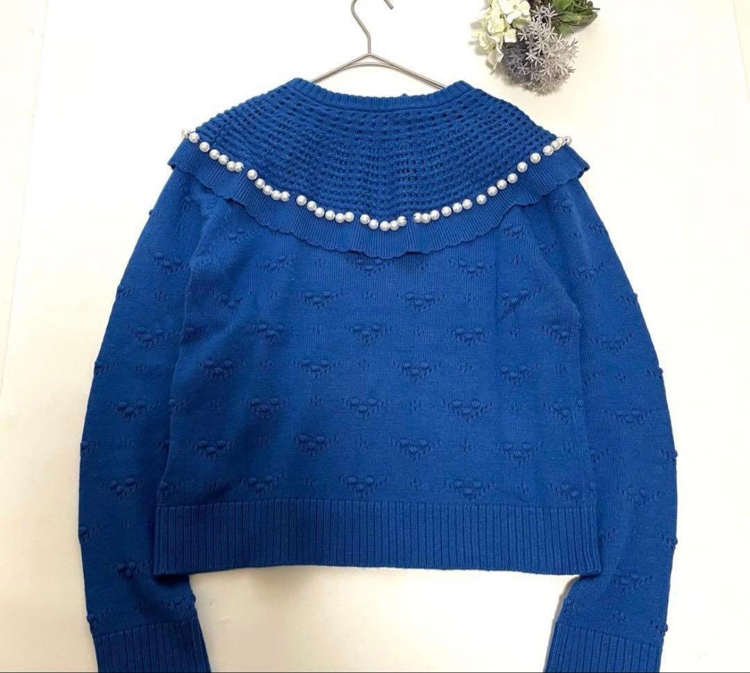 最終値下げ【美品】ミュベール ニット パール 長袖セーターニット パール 36