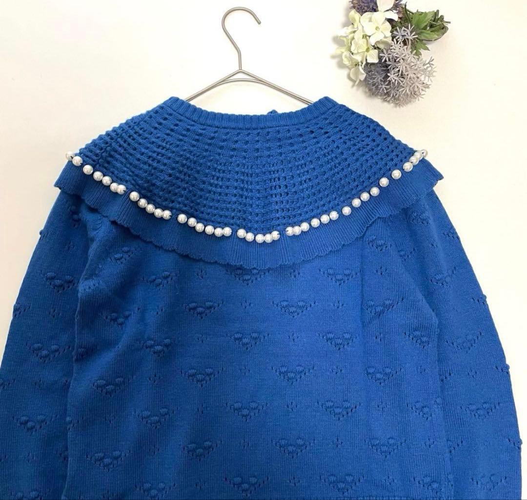 最終値下げ【美品】ミュベール ニット パール 長袖セーターニット パール 36