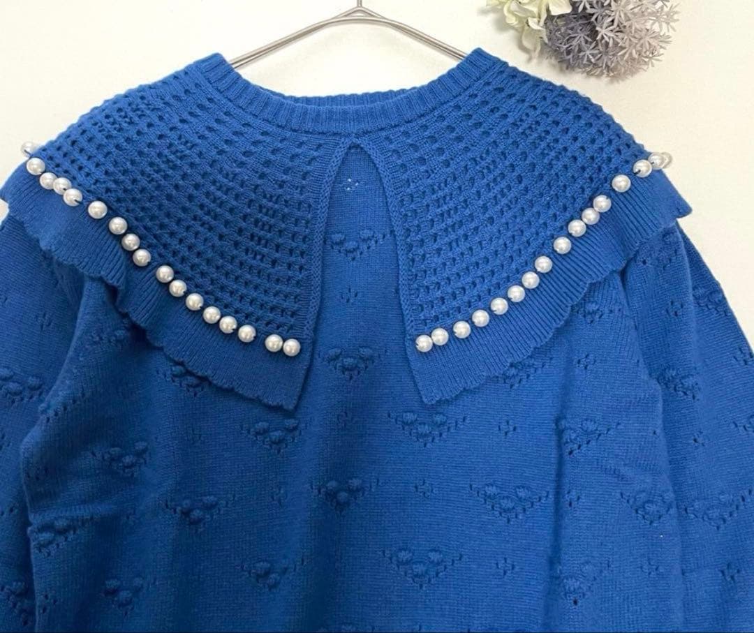 最終値下げ【美品】ミュベール ニット パール 長袖セーターニット パール 36