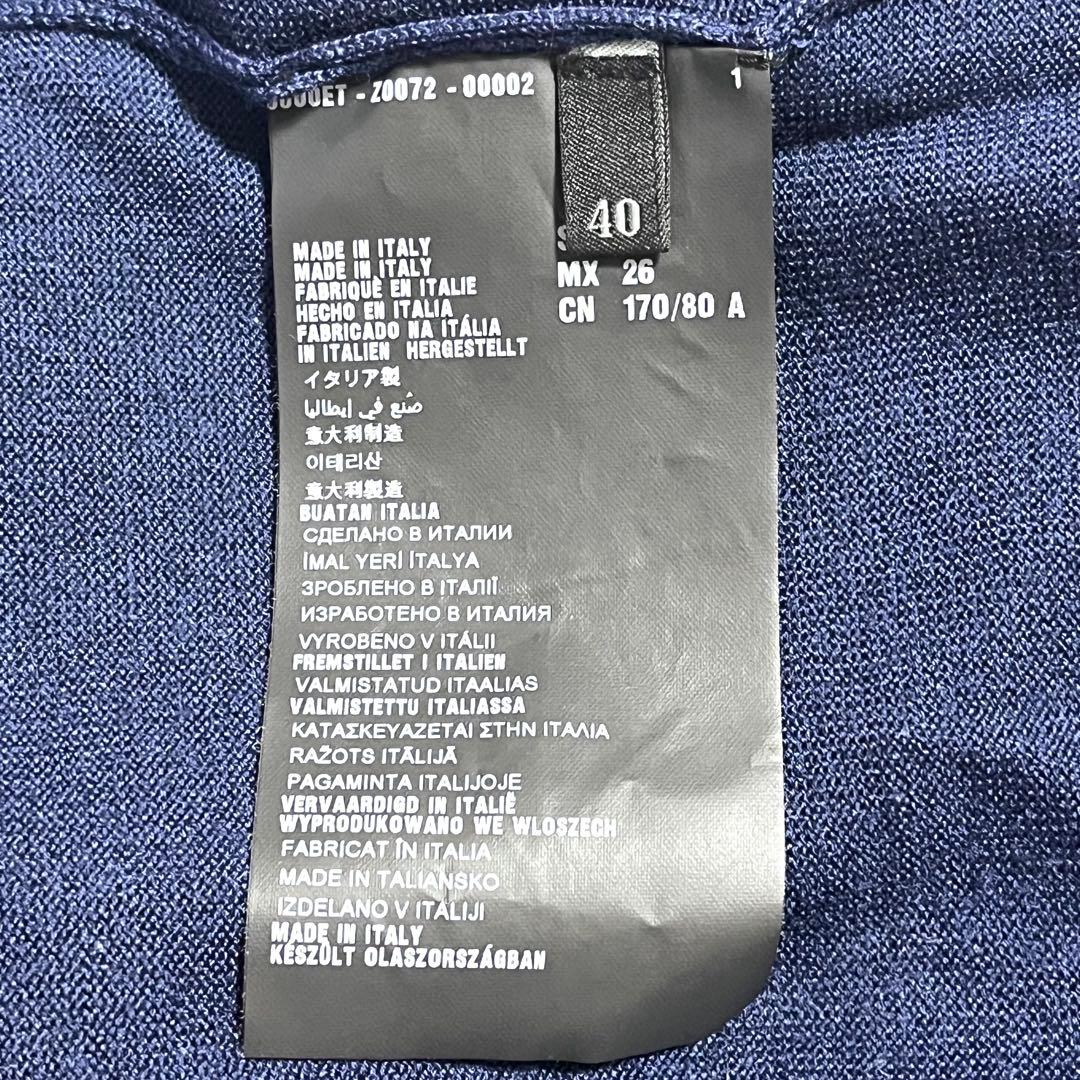 PRADA プラダ ニット シルク ウール ネイビー 40サイズ トップス