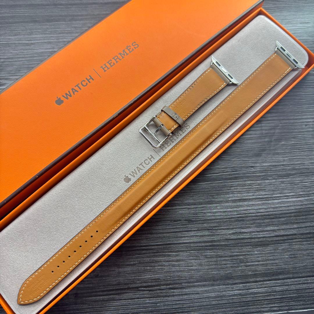 2874 Apple Watch エルメス　エトゥープ　ドゥブルトゥール　二重
