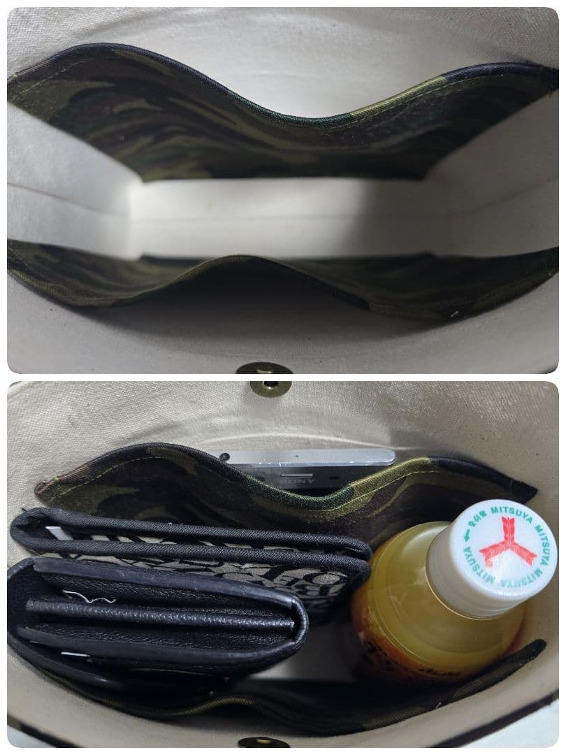 大きめデニムリメイクバッグ ファスナー ＆サコッシュ ＆底板 ＆ストラップ付き