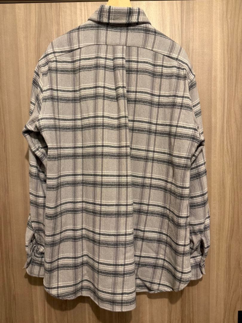 サイズ2 マーティーアンドサンズ カシミヤ ネルシャツ グレー