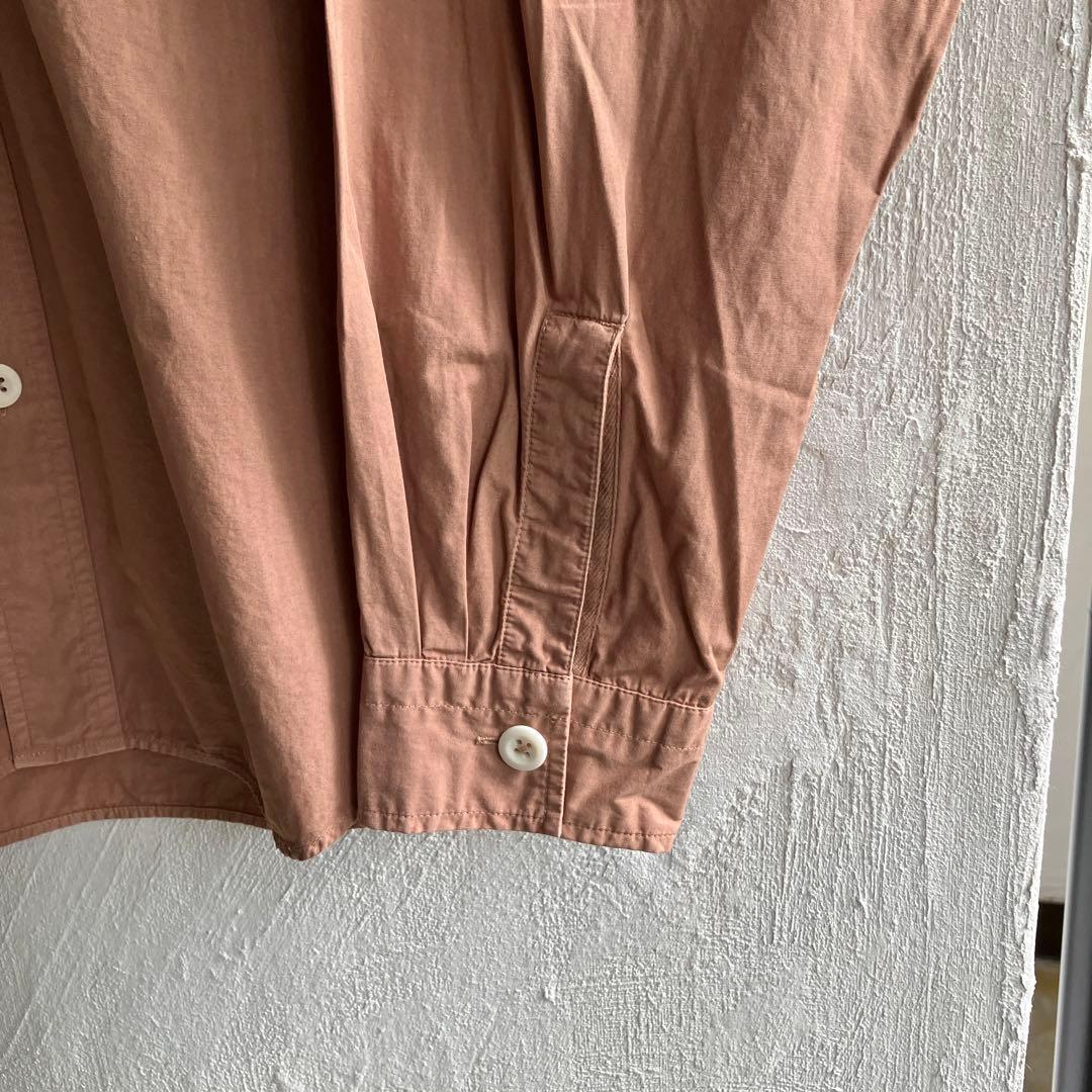 24SS MHL. COMPACT COTTON POPLIN シャツ ブラウン