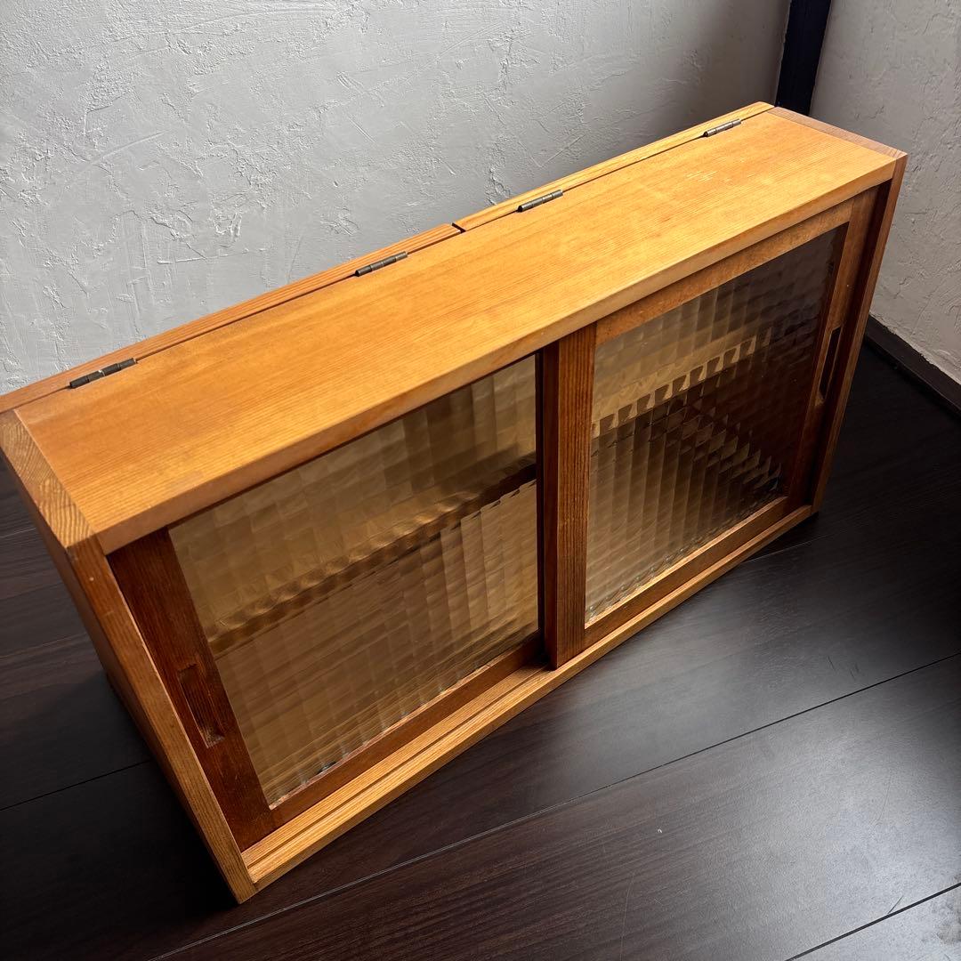 木製 キッチン 収納 ショーケース 収納ラック 調味料 レトロ アンティーク