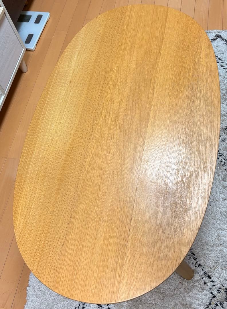 無印　楕円こたつ　ローテーブル ケーブル欠品