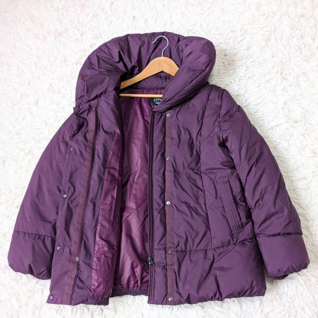 CHARLE×World【コラボ/限定品】高級ダウンジャケット〈Ｌ〉EL90 紫