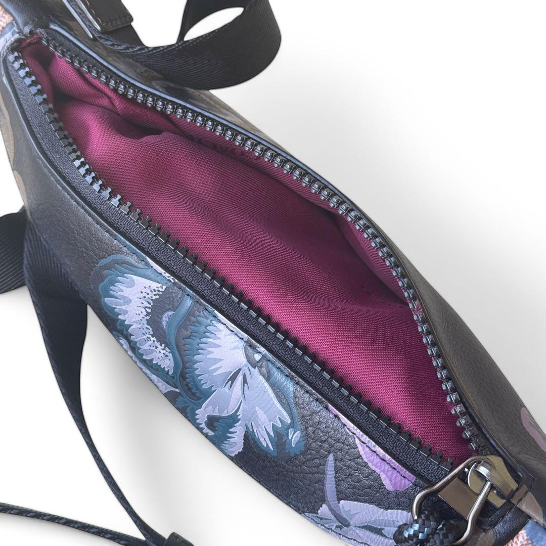 美品　COACH×カフェファセット　限定コラボ　ボディバッグ