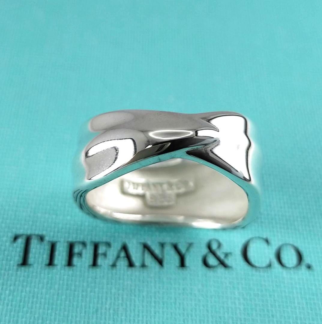 ★SALE★【ティファニー】リーフ　葉っぱ　リング　１４号　2603