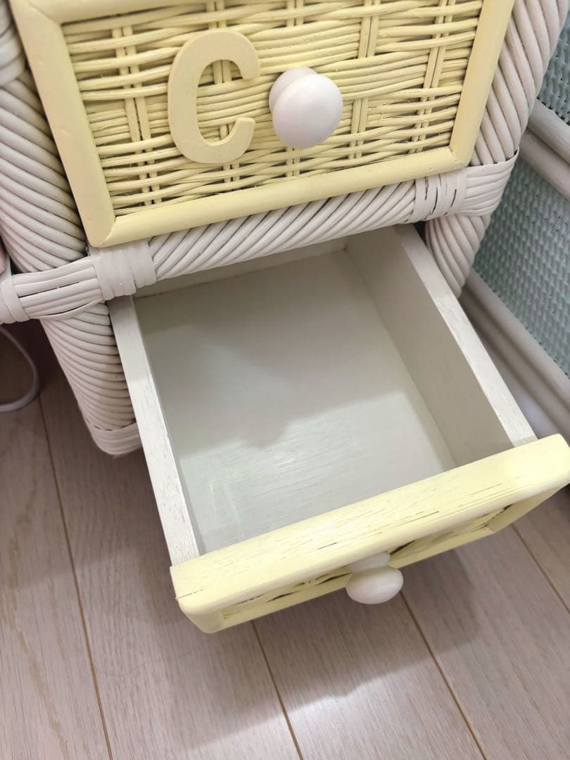 ヴィンテージ　ウィッカー　ラタン　ドレッサー