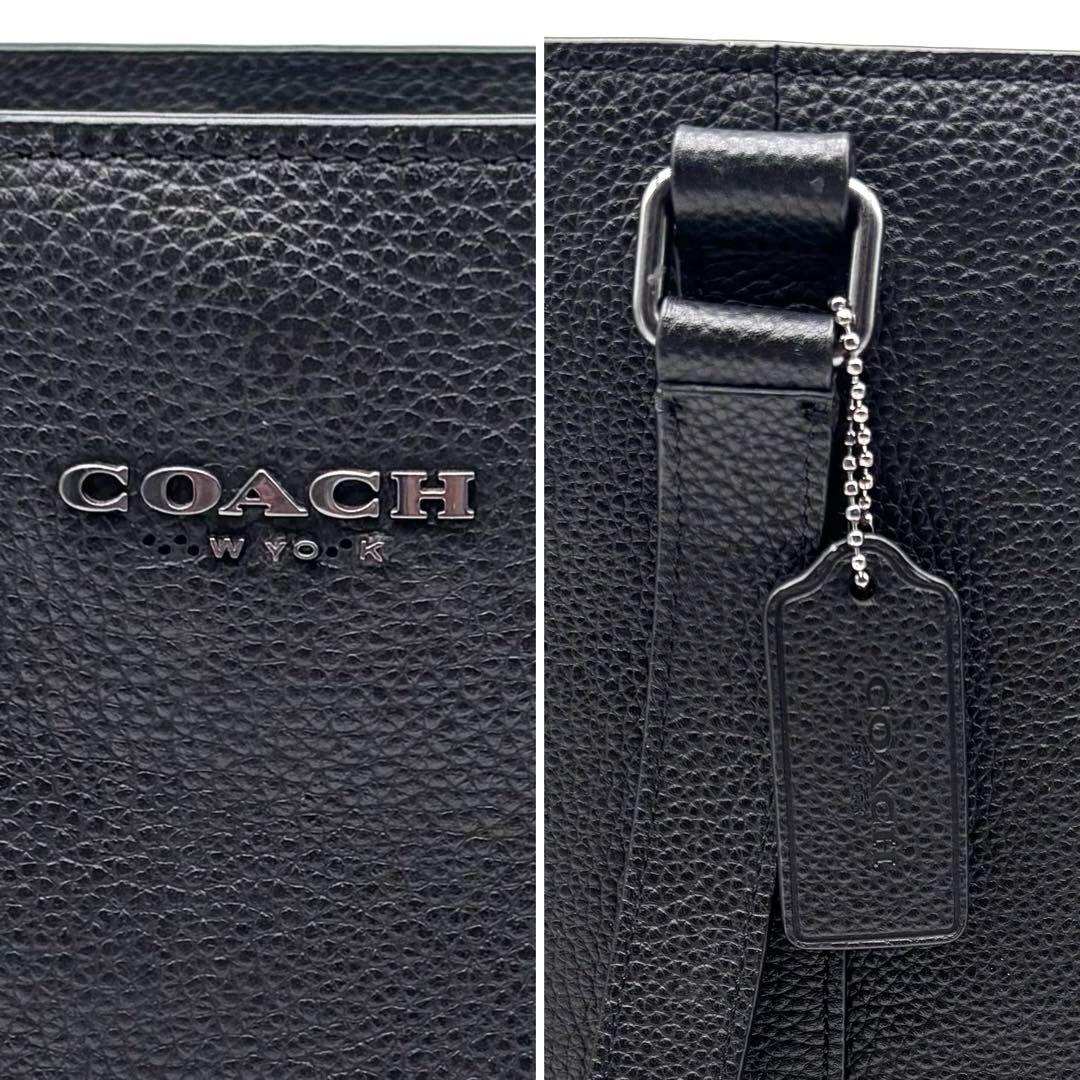 コーチ　トートバッグ　ハドソン　ダブルハンドル　オールレザー　2way　A4可