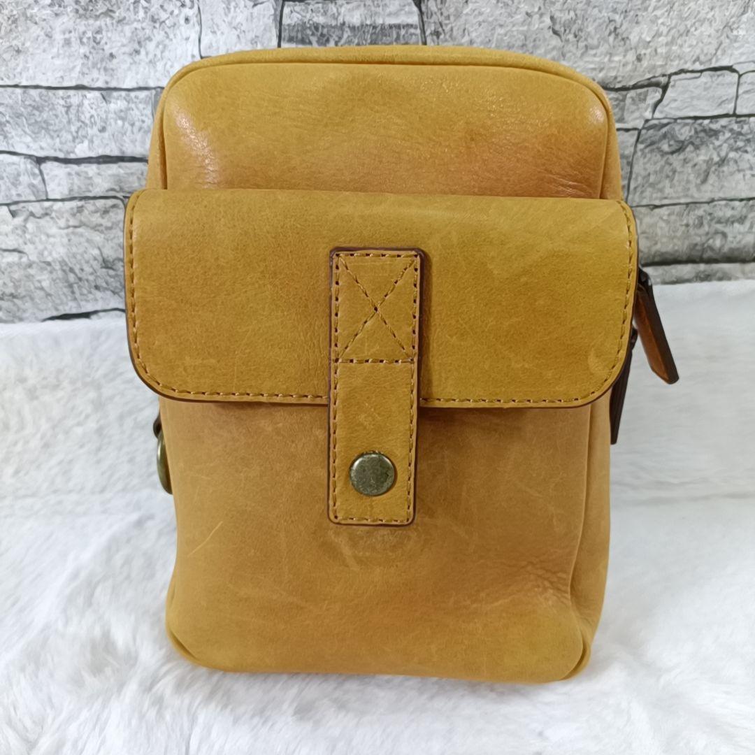 良品✨土屋鞄製造所 ガジェット ビッグポケット ヒップバック オイルレザー