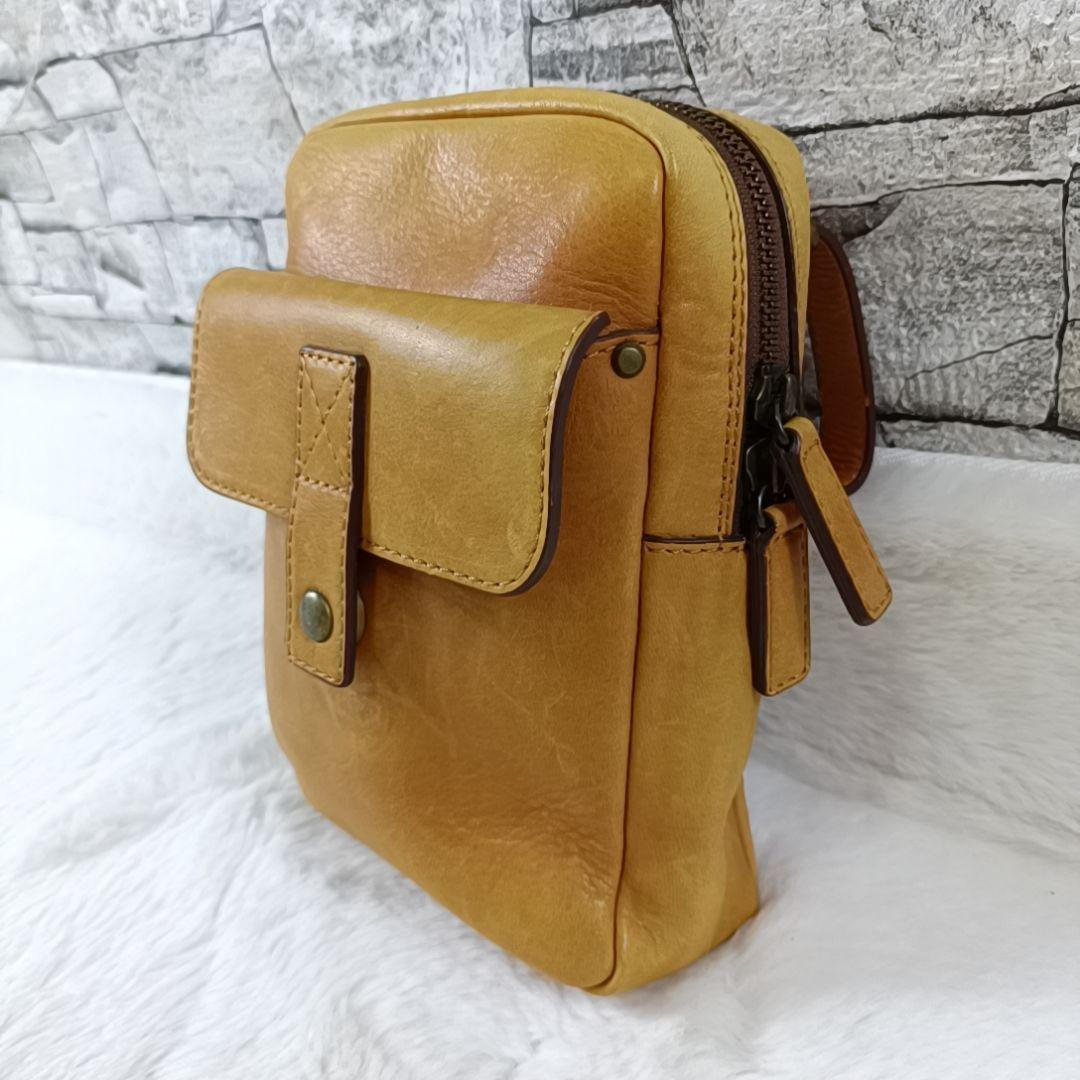 良品✨土屋鞄製造所 ガジェット ビッグポケット ヒップバック オイルレザー