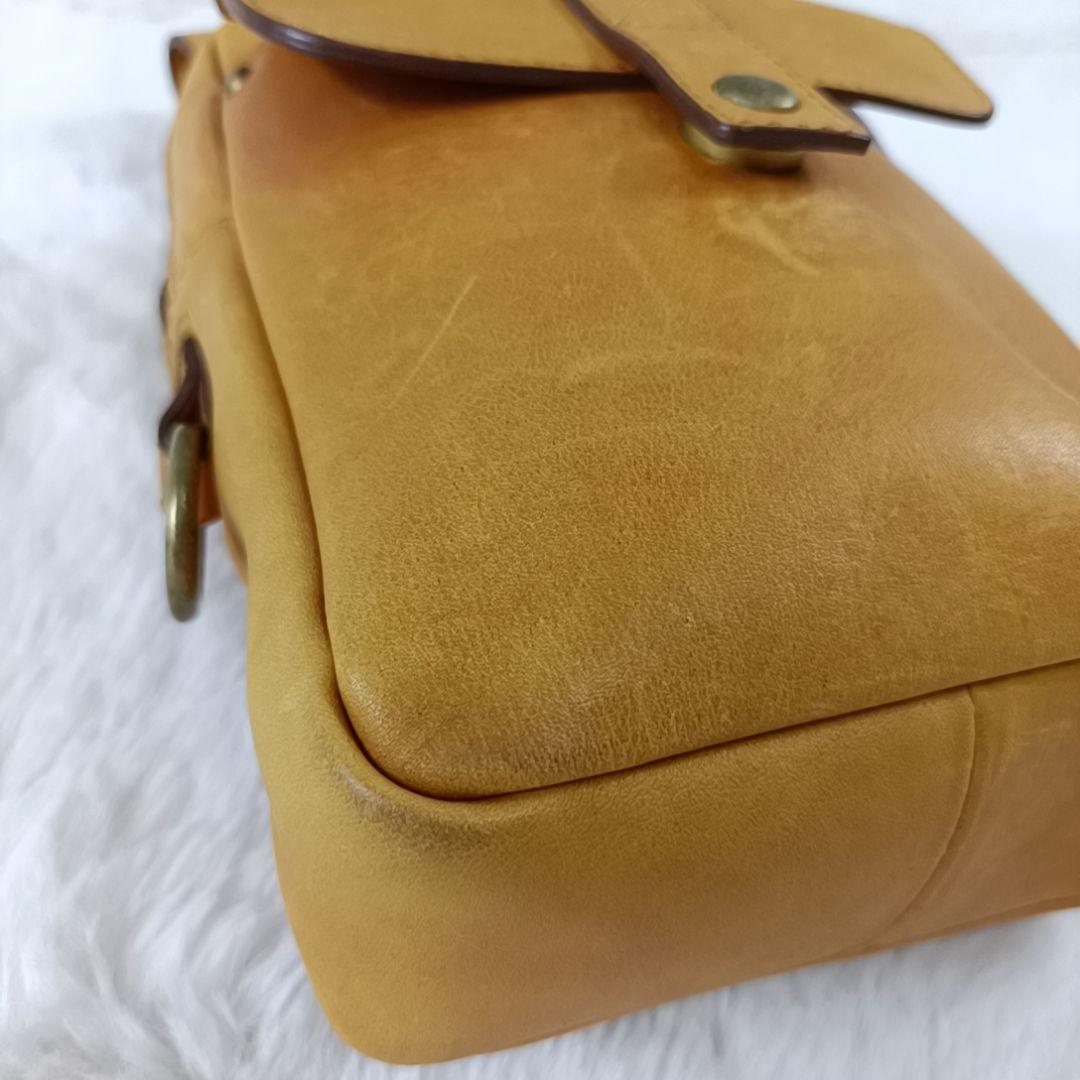 良品✨土屋鞄製造所 ガジェット ビッグポケット ヒップバック オイルレザー