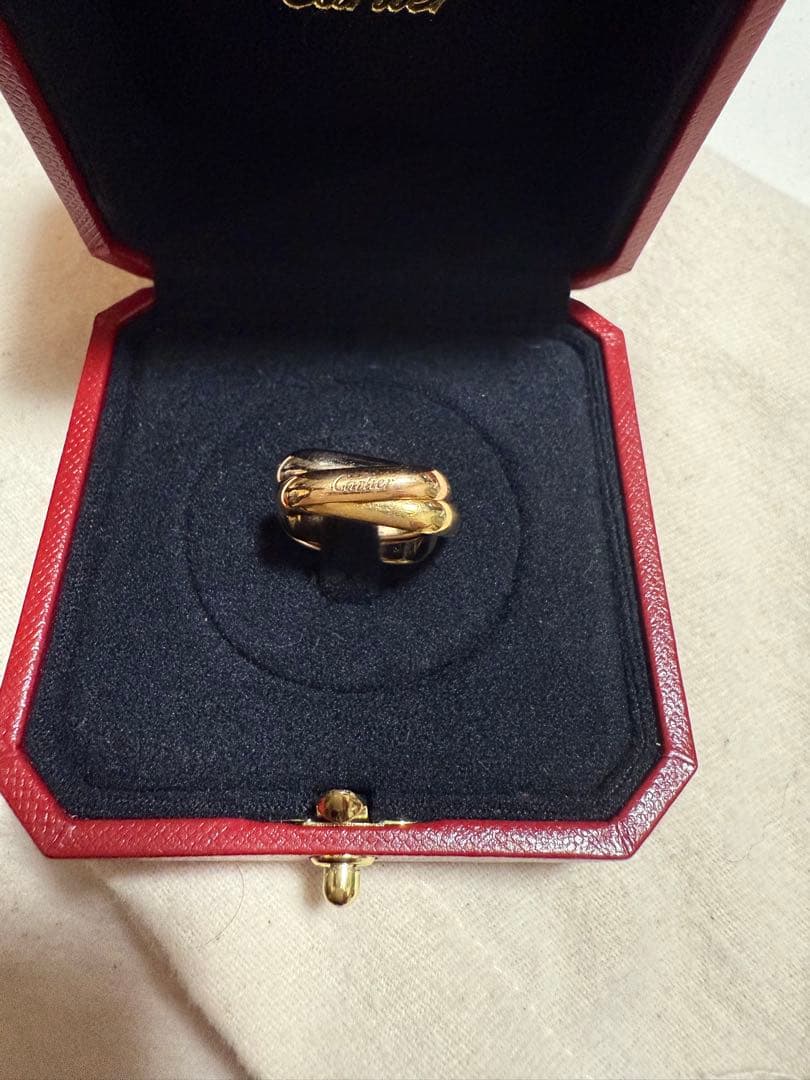 カルティエ　トリニティ クッション リング、クラシックモデル