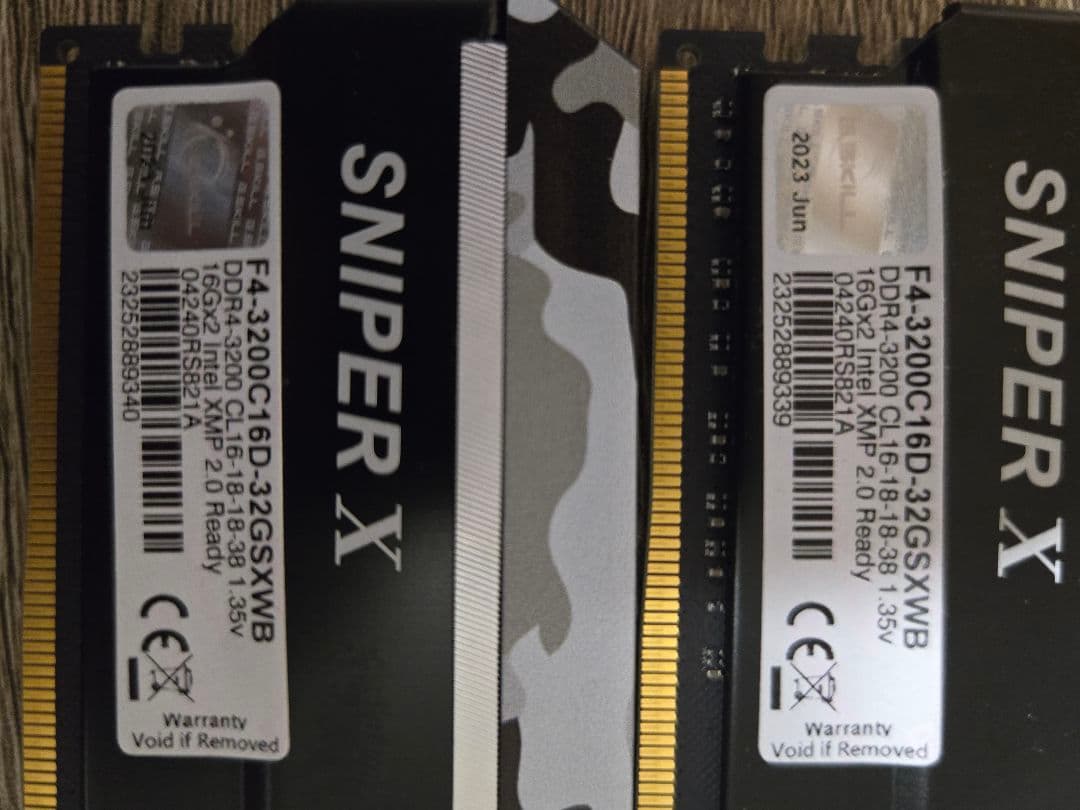 ddr4 3200 32gb(16gb×2) G.SKILL