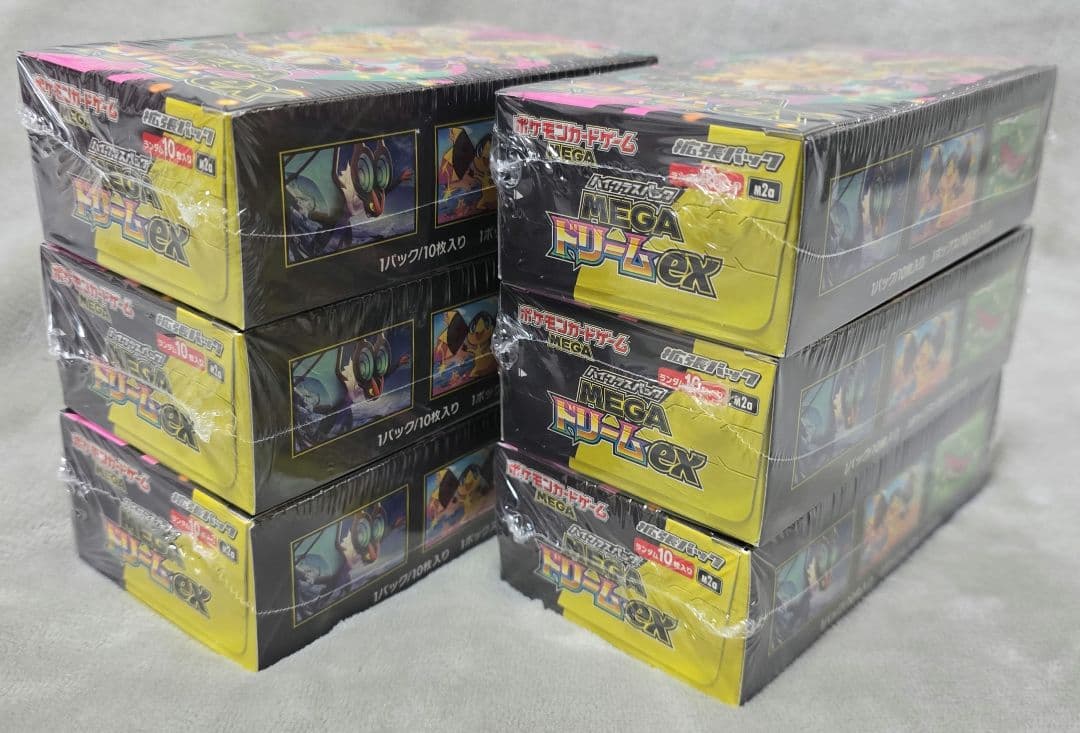 ポケモンカードゲーム MEGAドリームex 6ボックス シュリンク未開封
