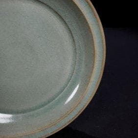 宋代汝窯「清涼寺御用達」篆書折縁洗