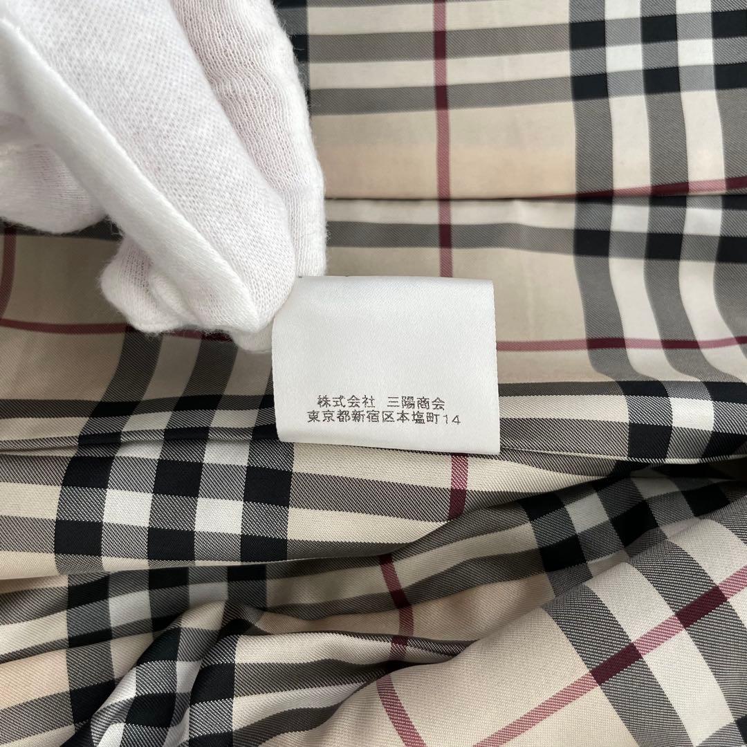 【極美品】バーバリー ロンドン ラム レザージャケット ノバチェック 黒 38