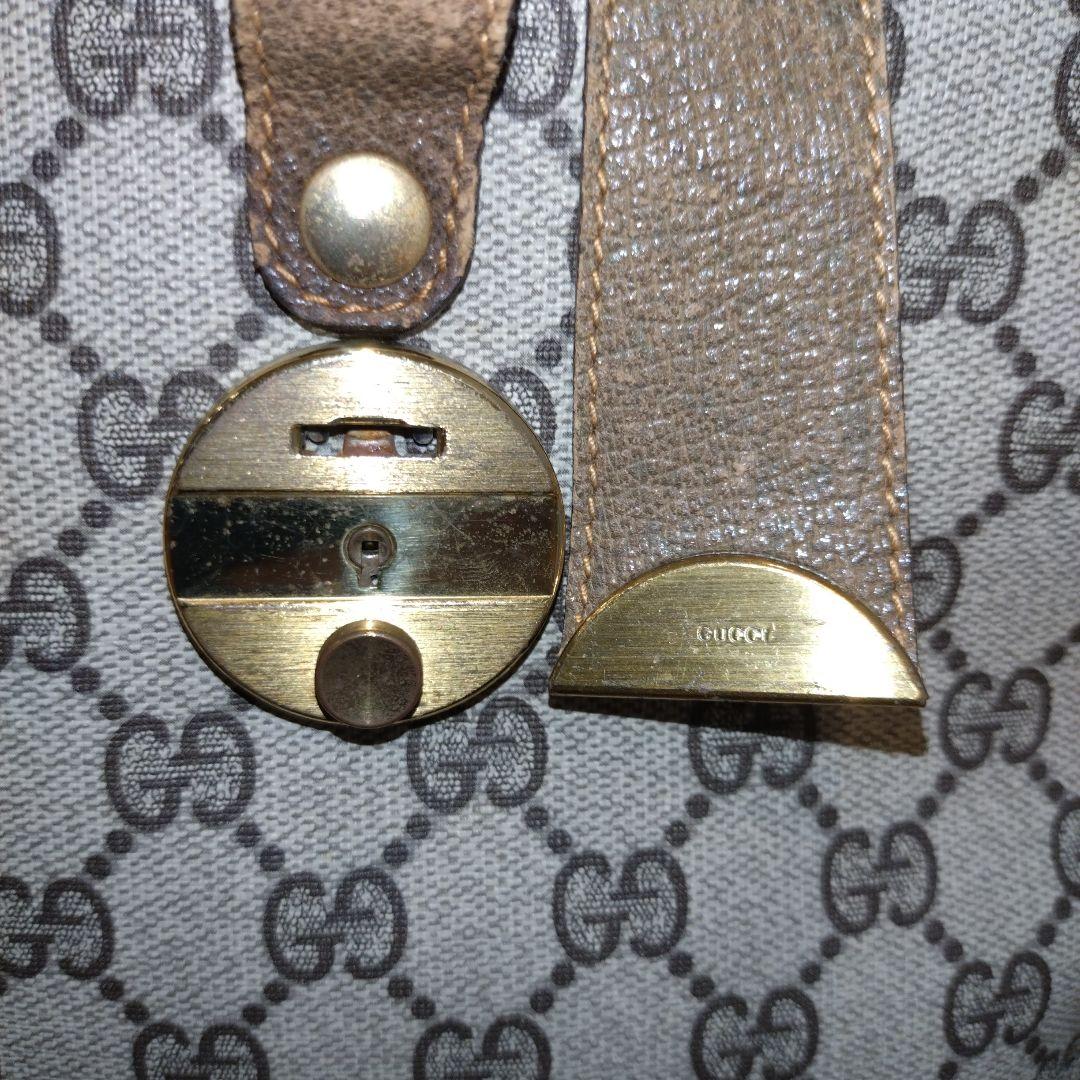 k*読様 ​【ヴィンテージ】オールドグッチ ボストン GG柄 シェリーライン G