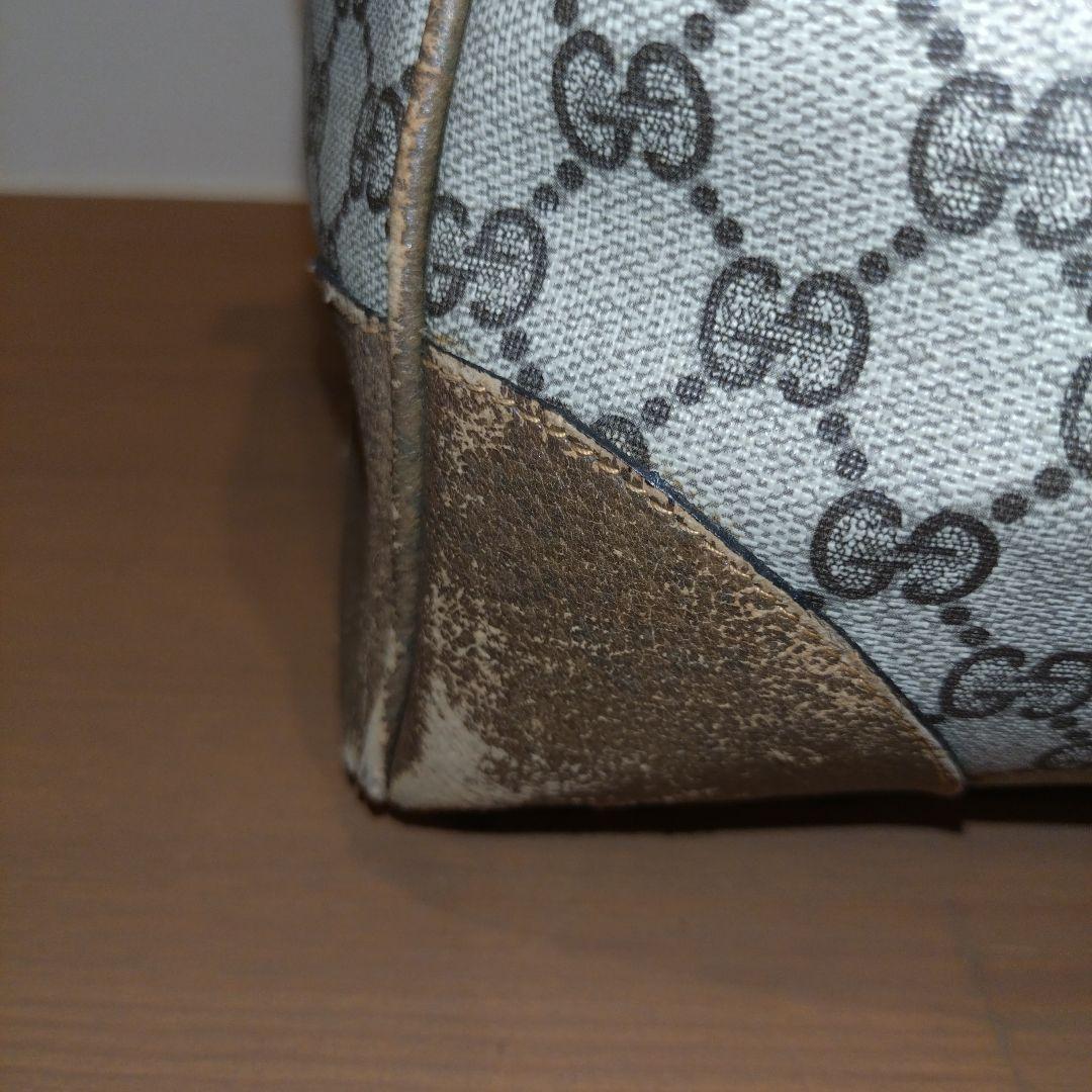 k*読様 ​【ヴィンテージ】オールドグッチ ボストン GG柄 シェリーライン G