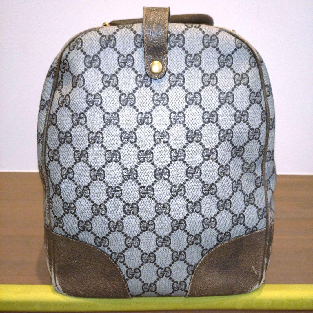 k*読様 ​【ヴィンテージ】オールドグッチ ボストン GG柄 シェリーライン G