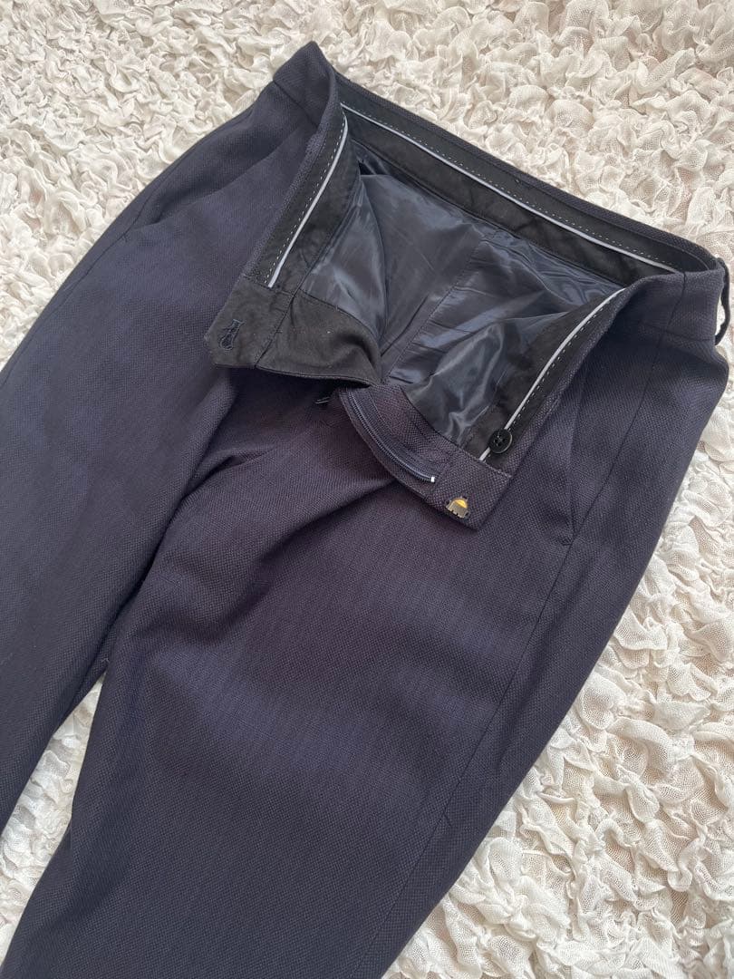 green label relaxingネイビーパンツスーツセット セットアップ