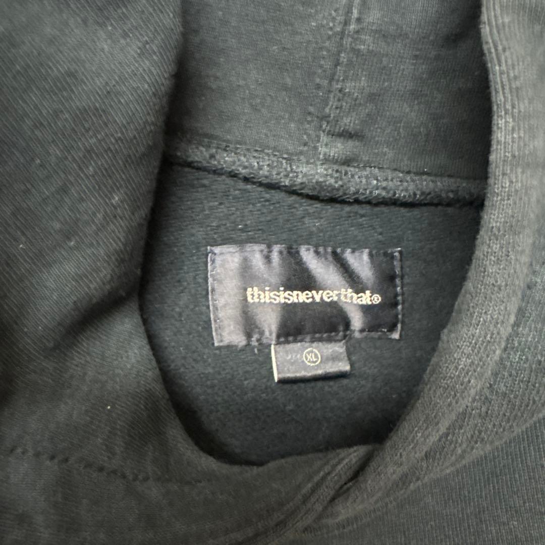 thisisneverthat® ダークブルー ロゴパーカー ネバザ ネイビー