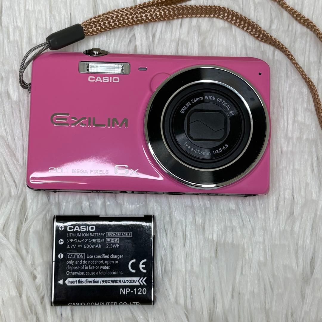 美品　CASIO カメラ　エクシリム　EX-ZS35 ピンク コンデジ　動作品