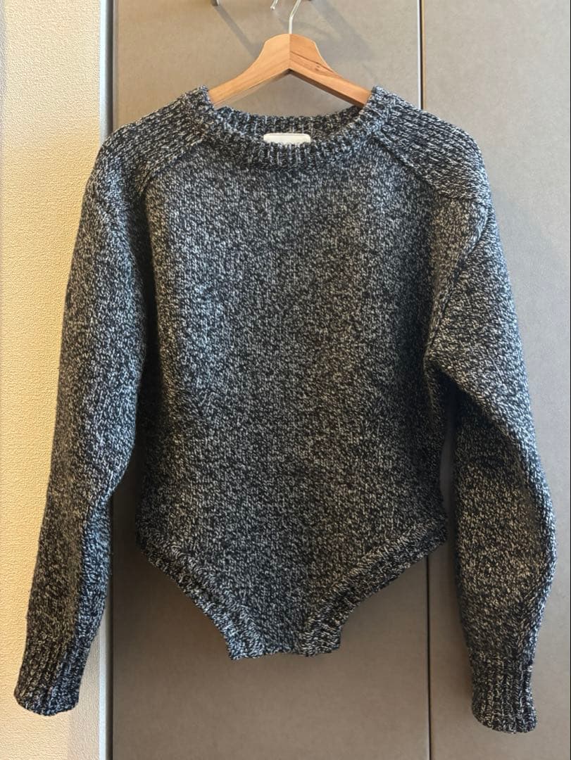 トップス CLANE LOW GAUGE BODYSUIT KNIT TOPS