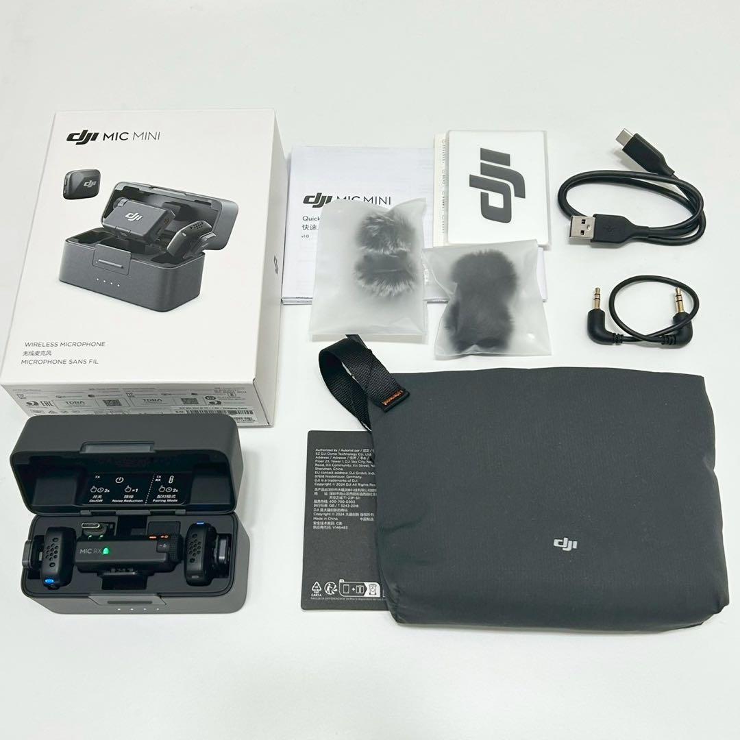 DJI Mic Miniワイヤレスピンマイク　iPhone／Android用