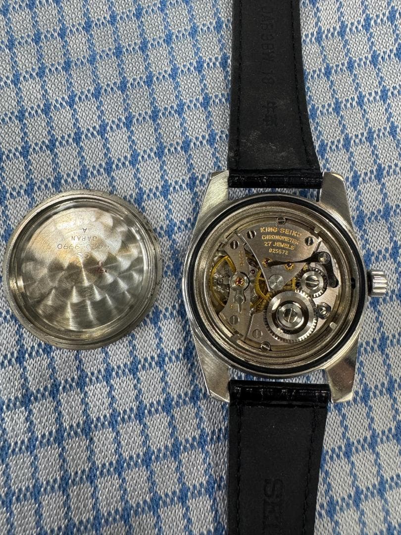 KING SEIKO 4420-9990 クロノメータ表記　KS尾錠　カマ付