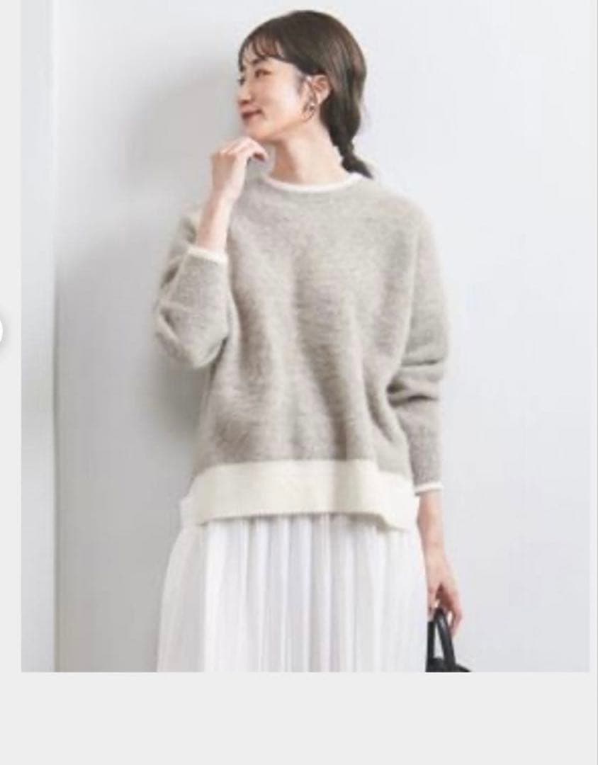 ユナイテッドアローズ　フォックス カシミヤ クルーネックニット 23FW