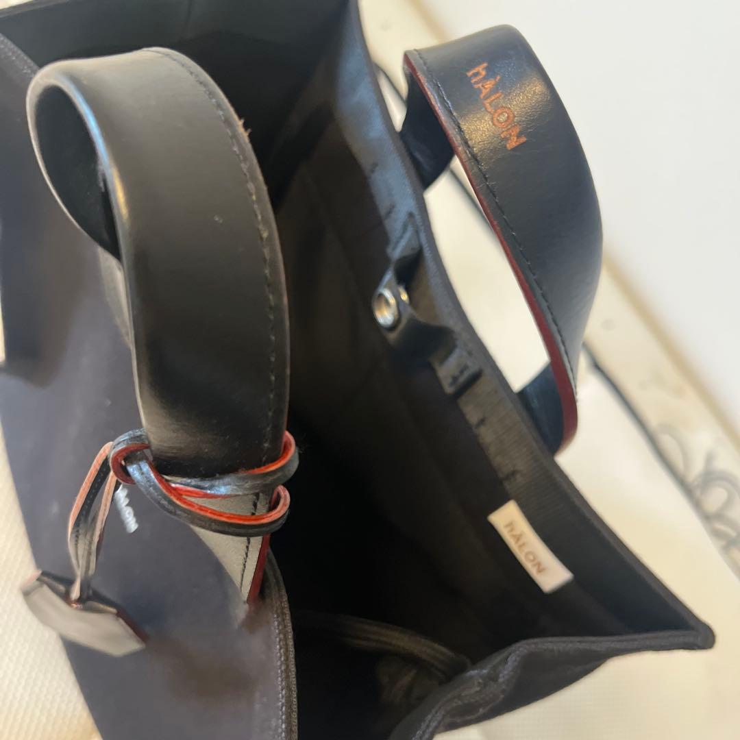 HALON ブラック トートバッグ