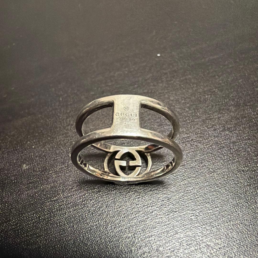 あ　GUCCI インターロッキングGGリング　21号