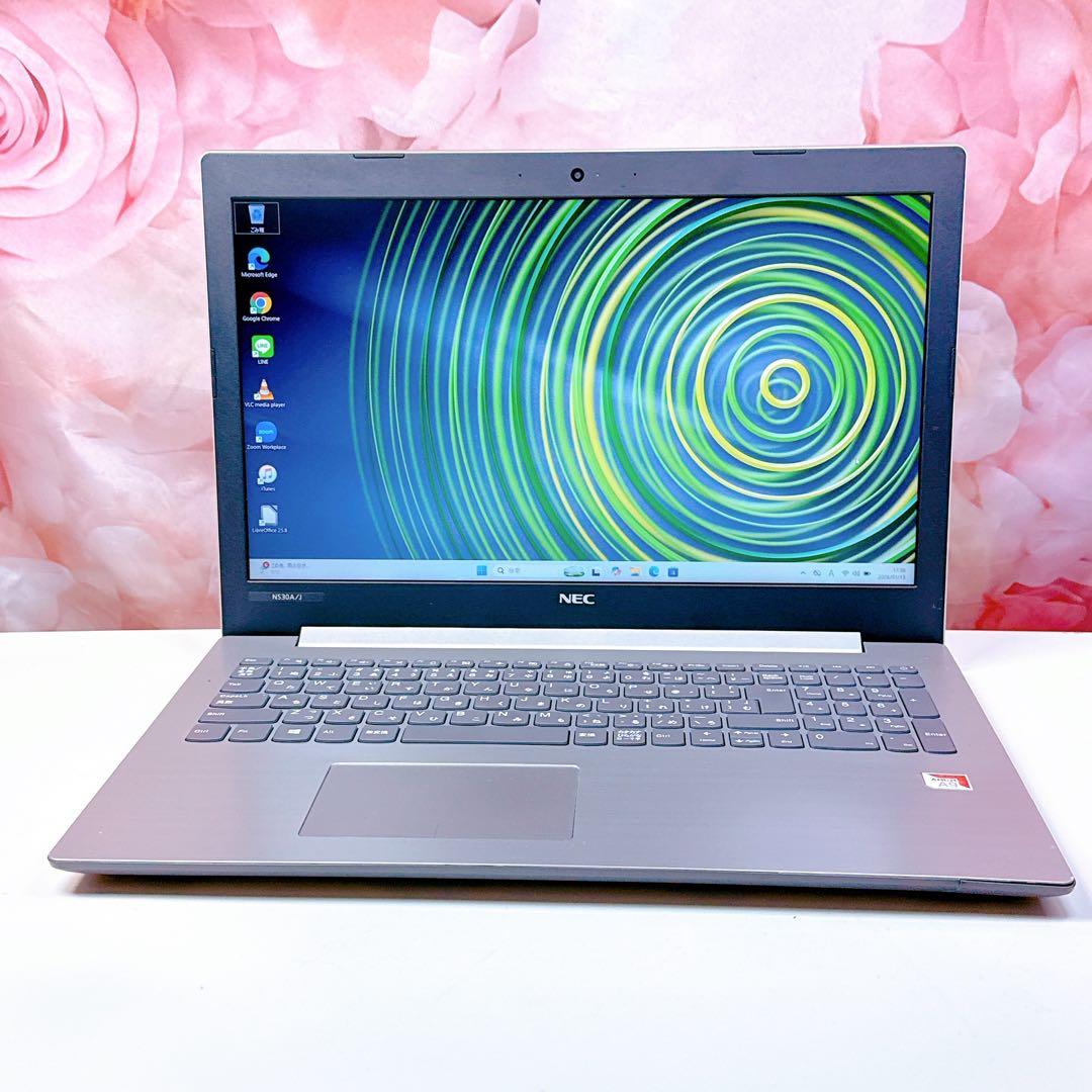 新品爆速SSD✨windows11✨カメラ✨ノートパソコン✨オフィス✨薄型✨