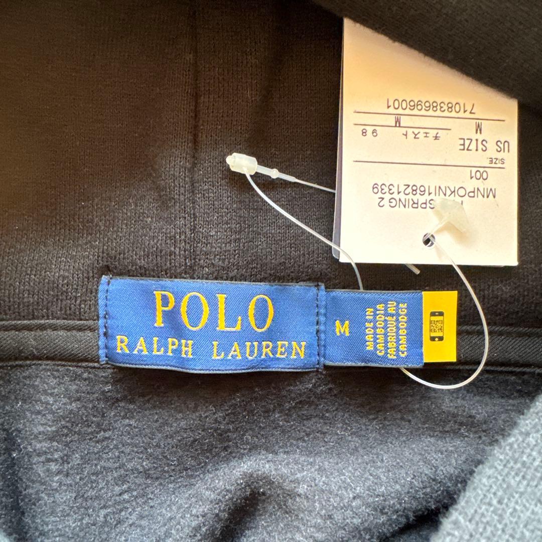 【新品未使用】ポロラルフローレン　ブラック　パーカー　Mサイズ