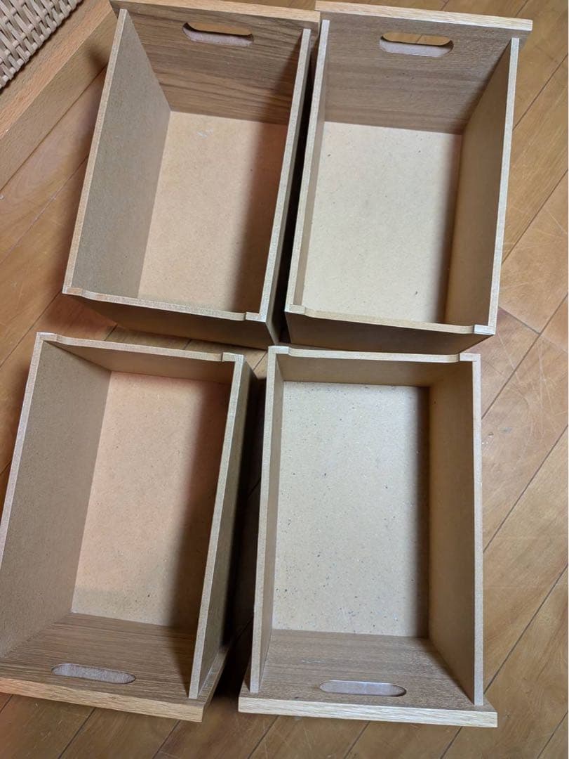 ■送料込■無印 スタッキングチェスト インサート 引出オークボックス収納MUJI