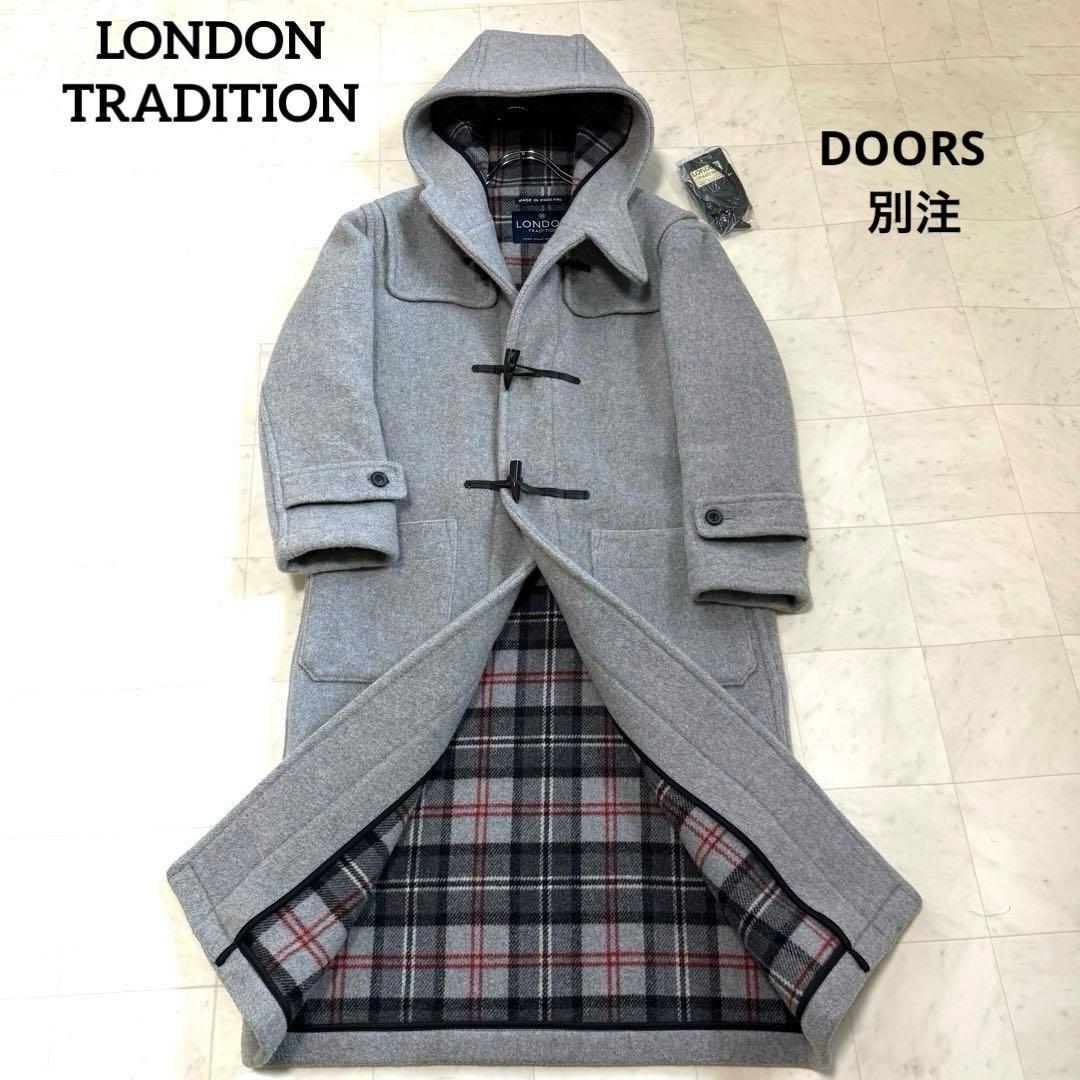 【110丈】ドアーズ別注★ロンドントラディション ダッフルコート ライトグレー